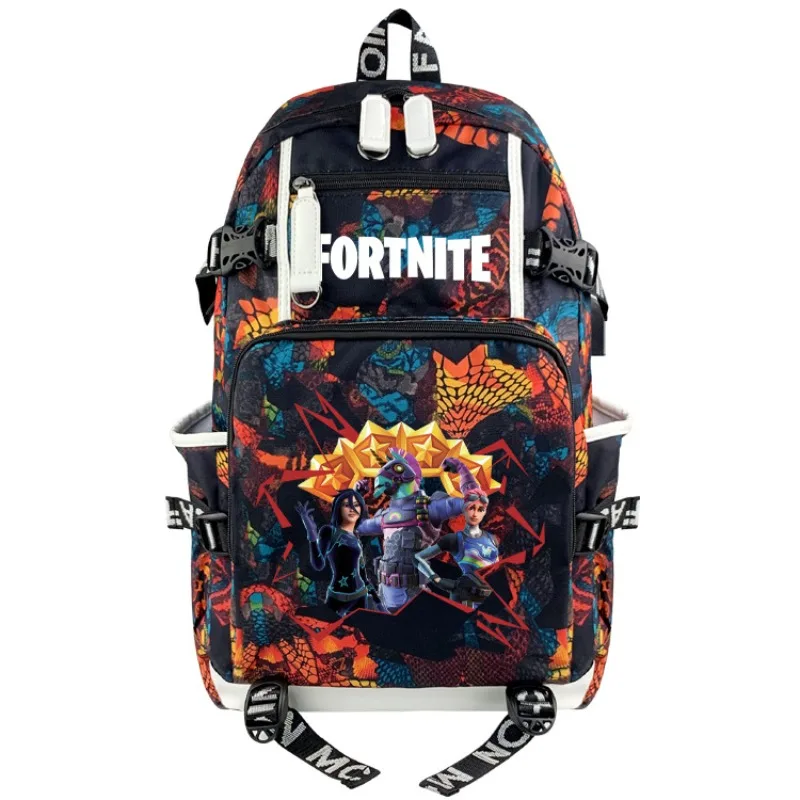 NEW Fortnite Game Headset Student Bookbag Double Shoulder Backpack For Youth Men Women Travel Motorcycle Equipment Accessories