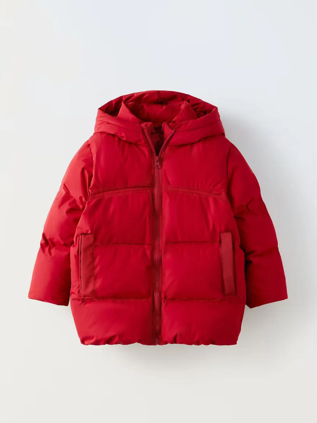 Children's down cotton jacket, boys' thick coat, girls' medium to long cotton jacket, baby's winter clothing, hooded bread jacke