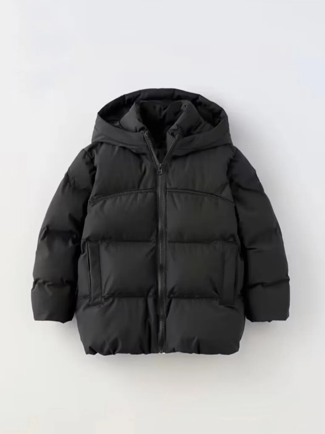 Children's down cotton jacket, boys' thick coat, girls' medium to long cotton jacket, baby's winter clothing, hooded bread jacke
