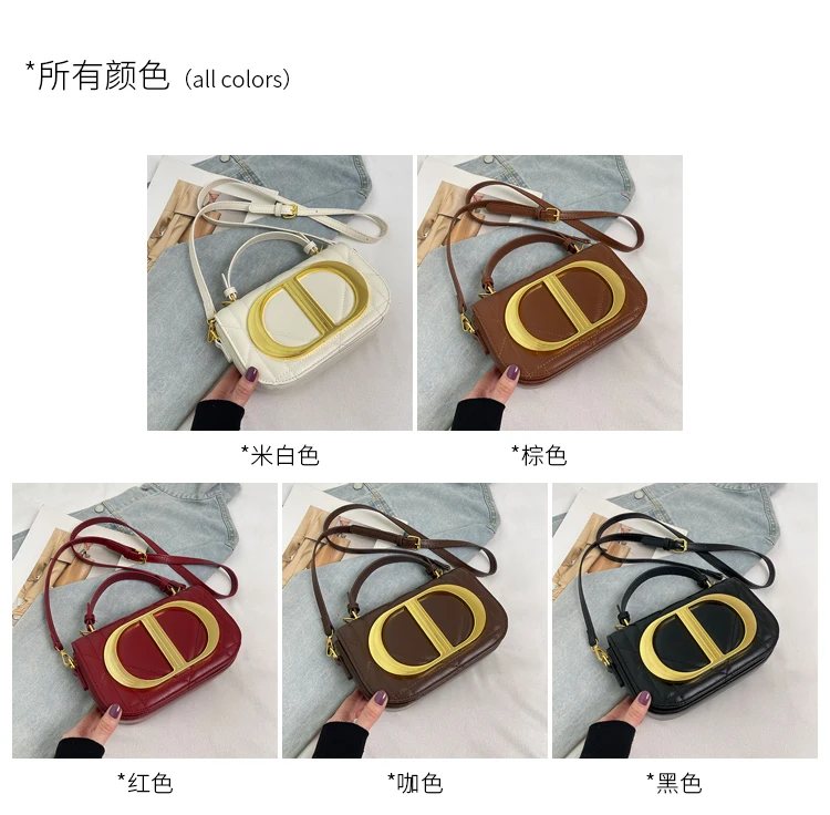 Luxury women's chain shoulder bag, classic designer leather crossbody bag, elegant and trendy style handbag