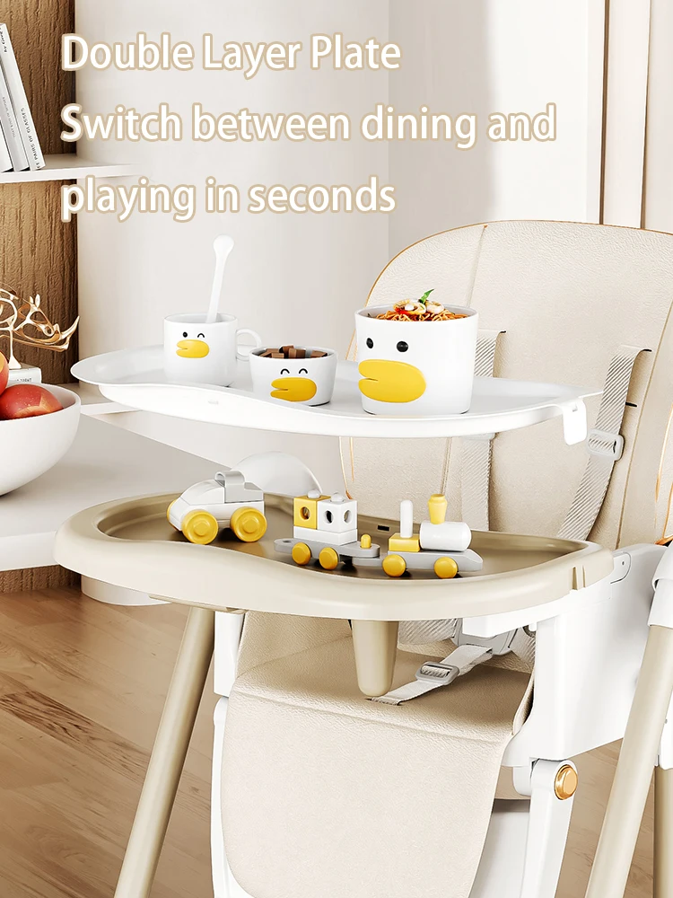Baby High Chair Baby Dinner Chair Multi Functional Infant High Chair Detachable Seat Cushion