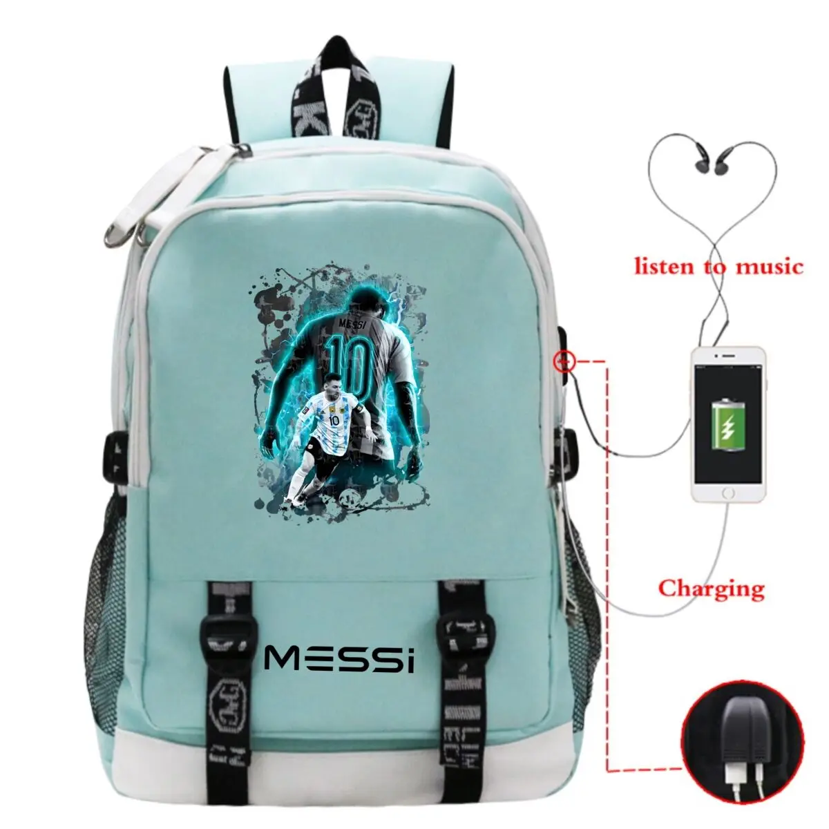 Soccer Lover Back To School Bagpack Men Women Fashion Football Star Graphics Rucksack Casual School Bags For Teenage Girls Boys