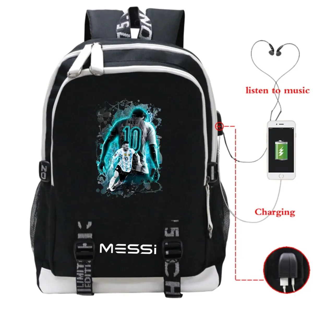 Soccer Lover Back To School Bagpack Men Women Fashion Football Star Graphics Rucksack Casual School Bags For Teenage Girls Boys