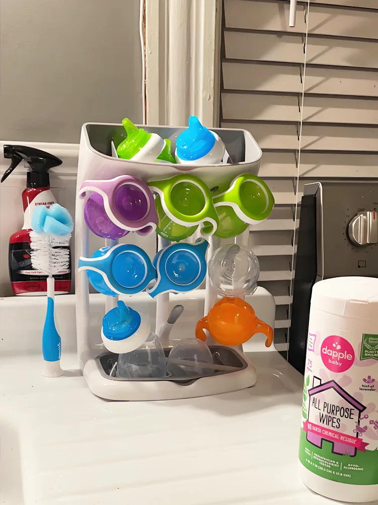 Baby Bottle Drain Rack, Convenient Drying Rack, Shelf Hanging Drain, Baby Water Cup Drying Rack Bracket Space Saving