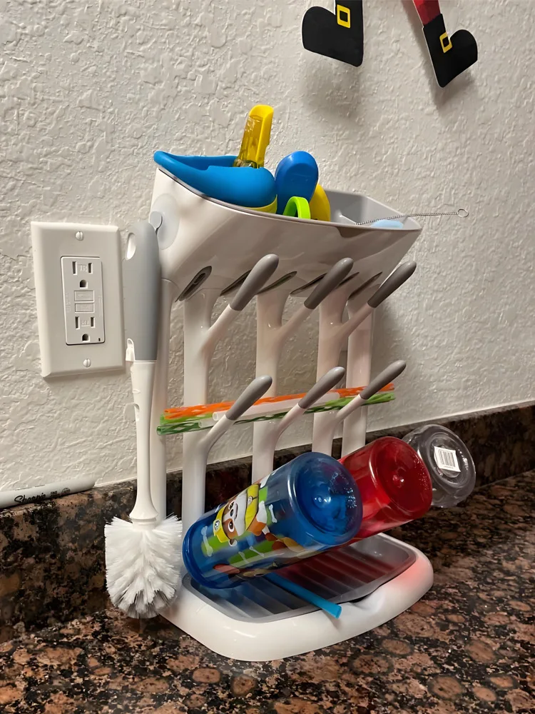 Baby Bottle Drain Rack, Convenient Drying Rack, Shelf Hanging Drain, Baby Water Cup Drying Rack Bracket Space Saving
