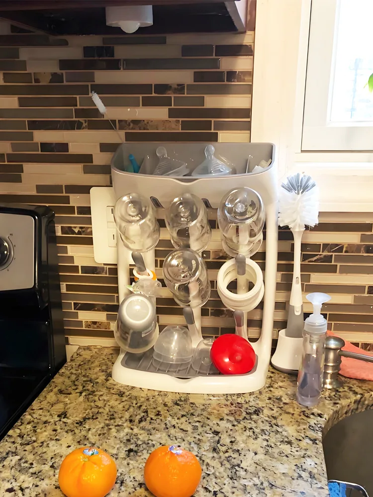 Baby Bottle Drain Rack, Convenient Drying Rack, Shelf Hanging Drain, Baby Water Cup Drying Rack Bracket Space Saving