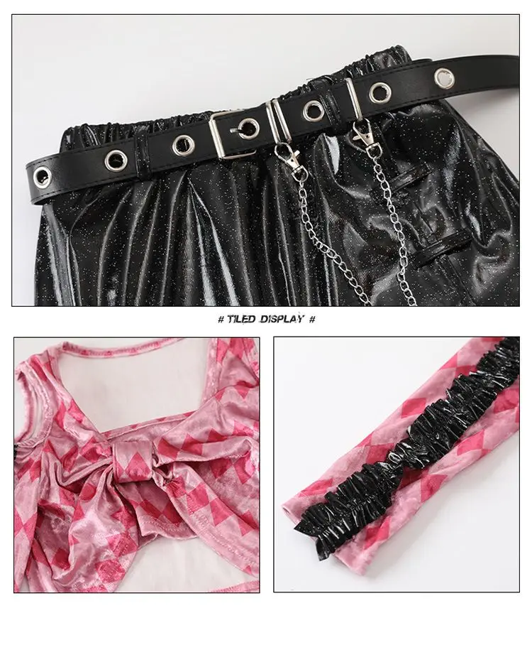 K-pop Y2K Jazz Street Dance Costume Girls Kids Stage Performance Modeling Runway Clothes Tide Shiny Cool Clothes for Children