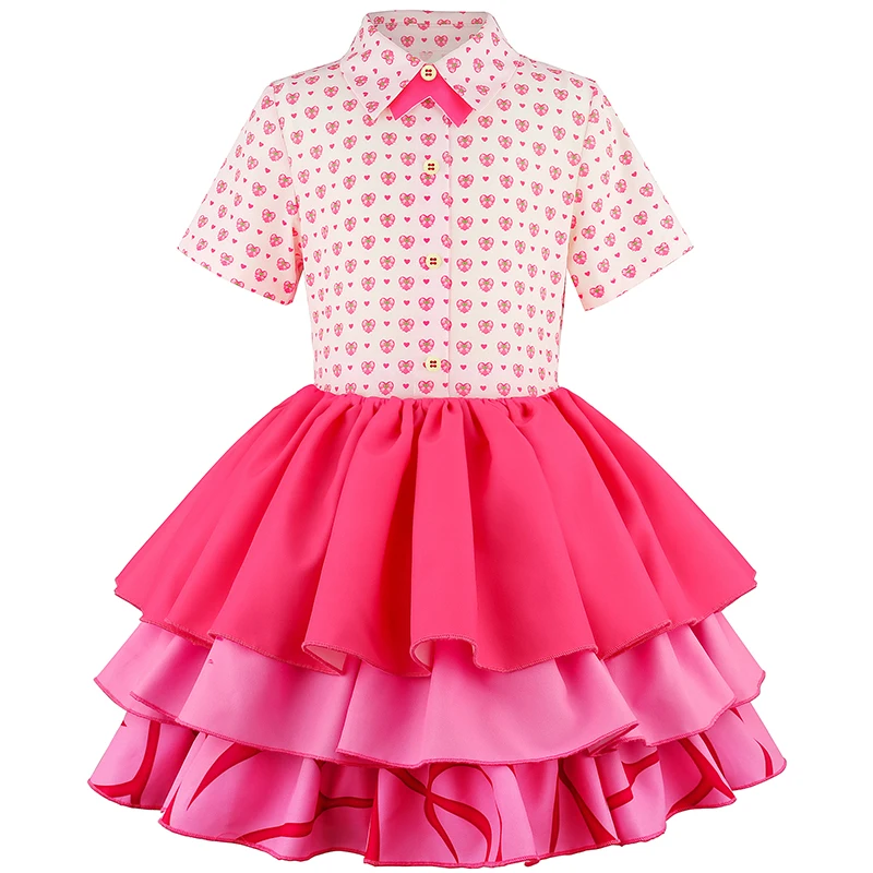 Children's Halloween Cosplay Sets Two-piece Dress+ jacket 2Pcs Set Movie Costumes for Girls Party Rise Red Princess Outfit