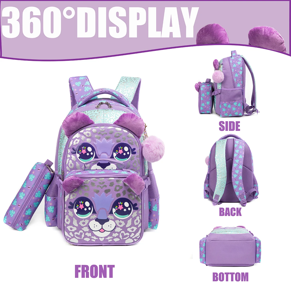 School Backpack for Boys Kids Backpack for Boys Primary School Daypack Elementary Students Kids Schoolbag with Lunch Bag