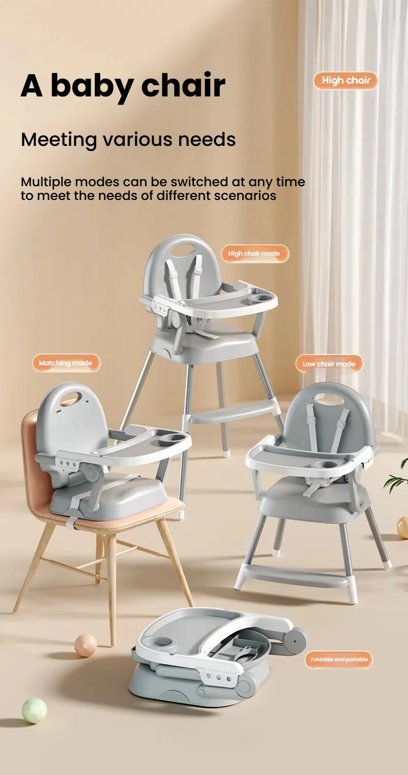 Baby High Chair Baby Dinner Table Chair Multi Functional Infant High Chair
