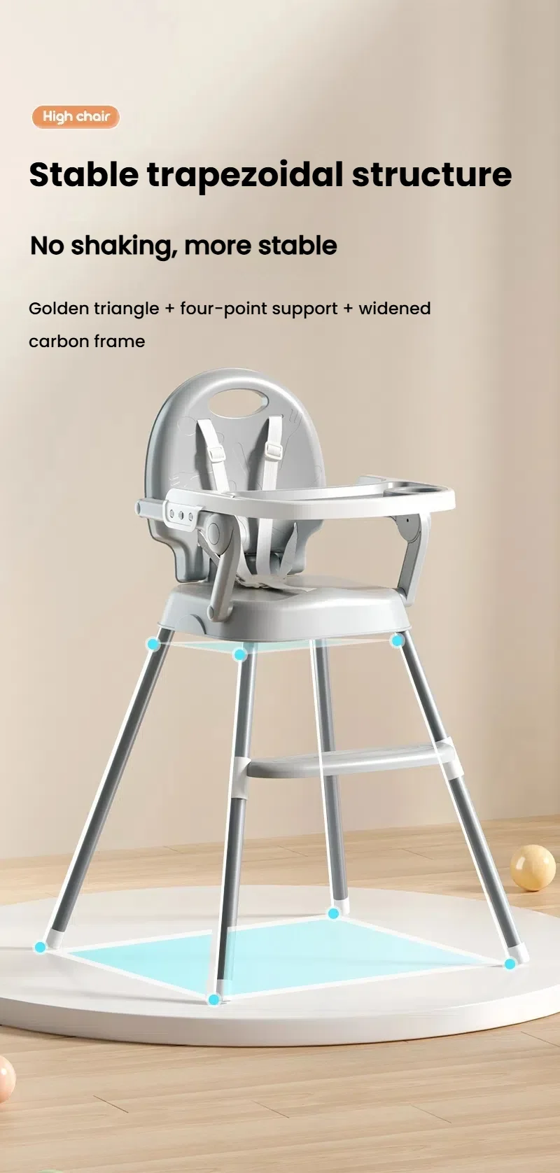 Baby High Chair Baby Dinner Table Chair Multi Functional Infant High Chair