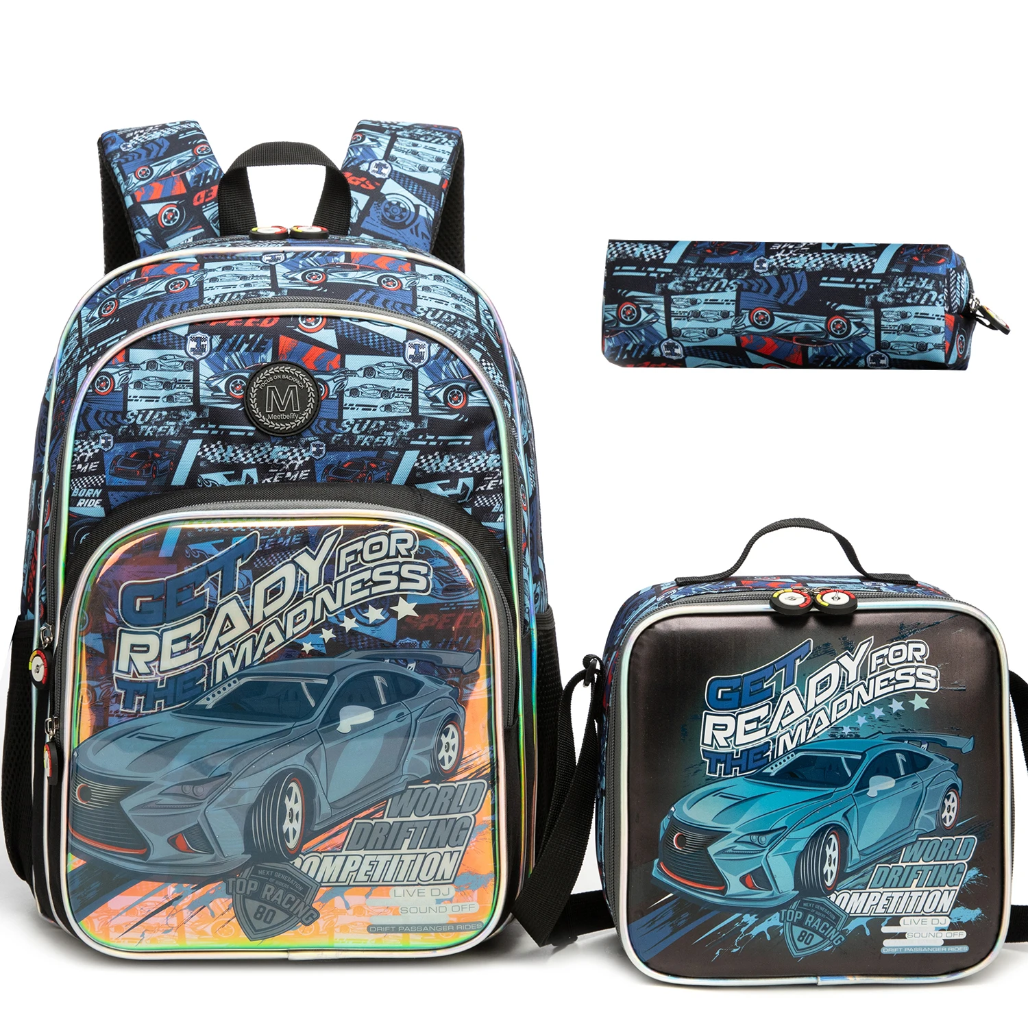 School Backpack for Boys Kids Backpack for Boys Primary School Daypack Elementary Students Kids Schoolbag with Lunch Bag