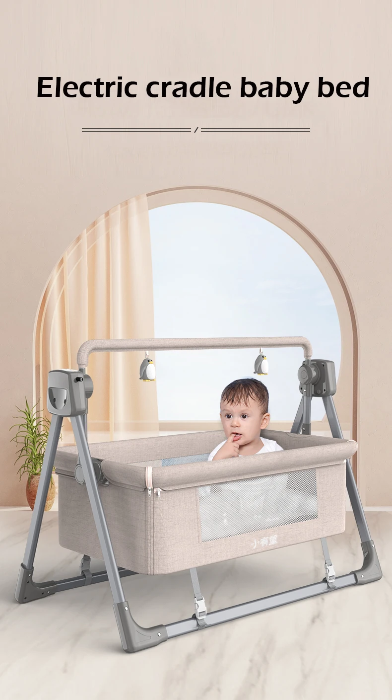 Baby Multifunctional Electric Cradle Rocking Bed Rocking Chair Newborn Smart Coax Baby Soothing Artifact Sleeping Basket