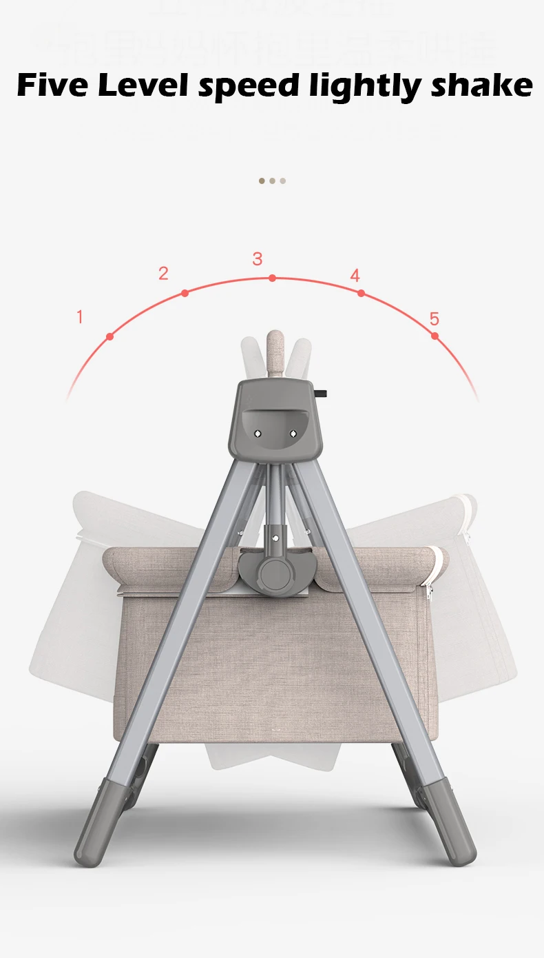 Baby Multifunctional Electric Cradle Rocking Bed Rocking Chair Newborn Smart Coax Baby Soothing Artifact Sleeping Basket