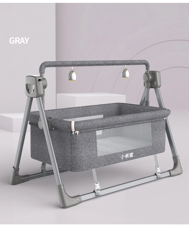 Baby Multifunctional Electric Cradle Rocking Bed Rocking Chair Newborn Smart Coax Baby Soothing Artifact Sleeping Basket