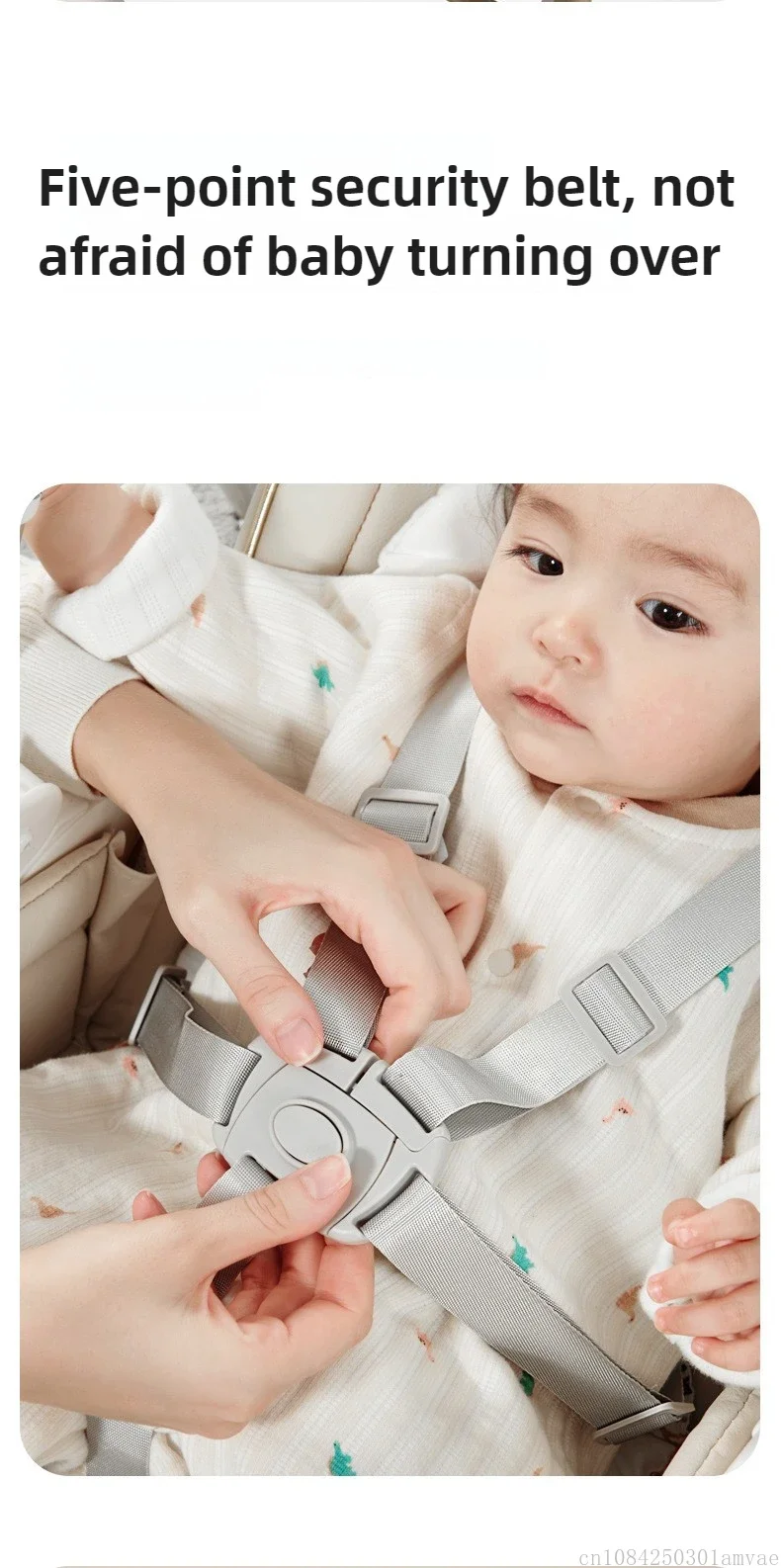 Lightweight Foldable Baby Dining Chair Home Portable Baby Dining Chair 2-in-1 Children's Rocking Chair Adjustable Height
