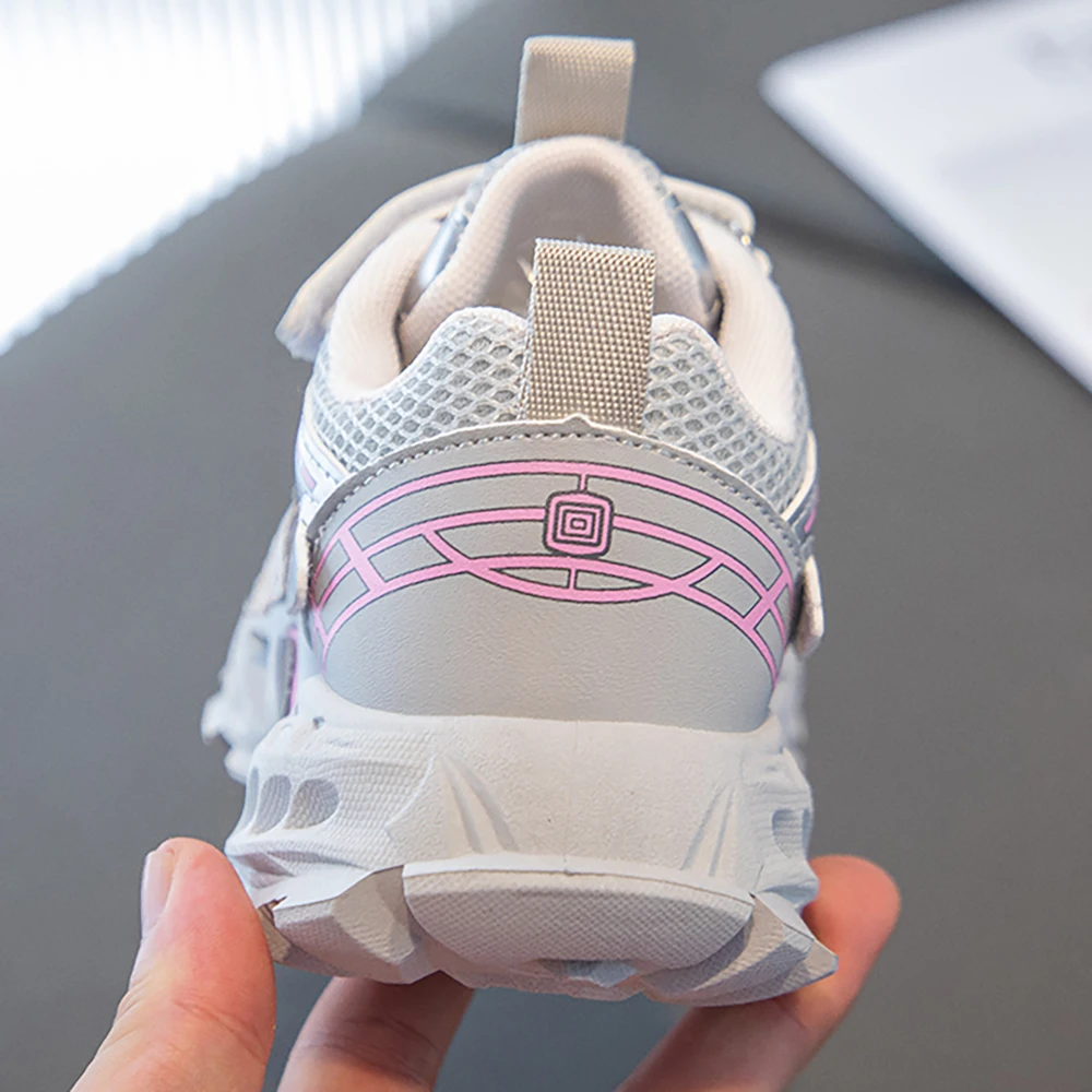Trend Fashion Children's Sport Shoes PU Leather Breathable Teenager Kid's Sneakers Outdoor Boy's Girl's Running Shoes Teenager