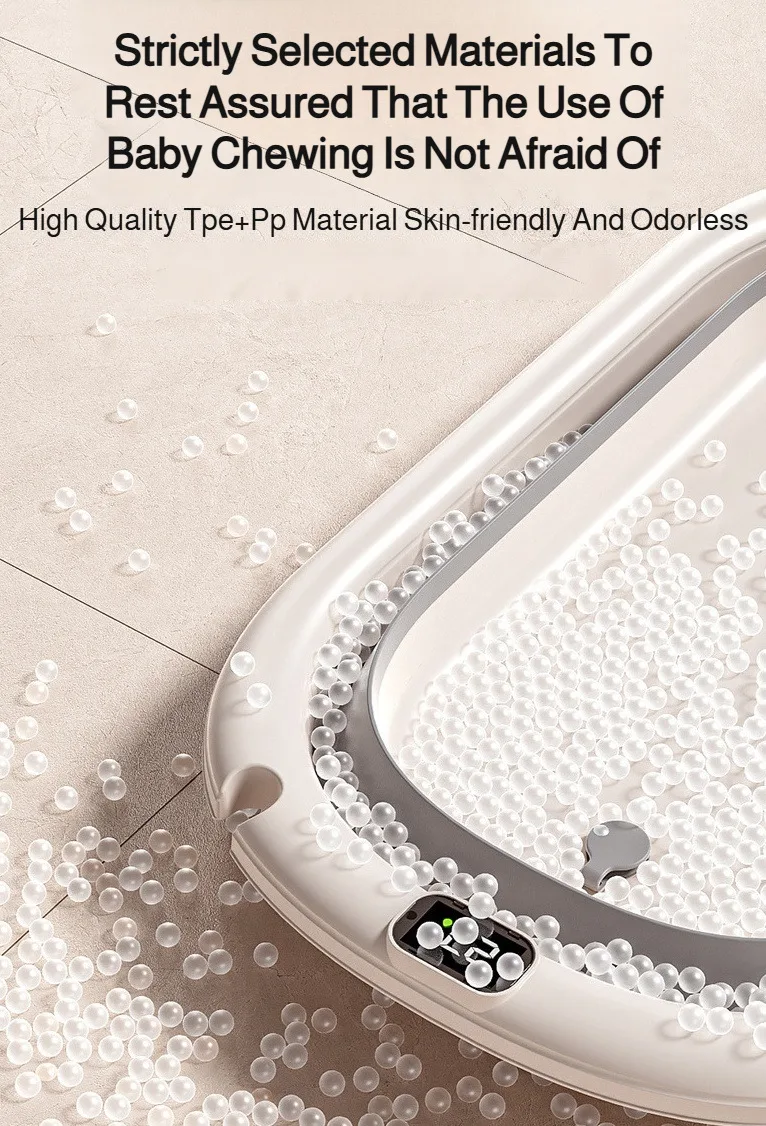 Foldable Baby Bathtub, Safe and Portable Bathing Solution for Infants and Toddlers, Suitable for 6-12 Months, Easy