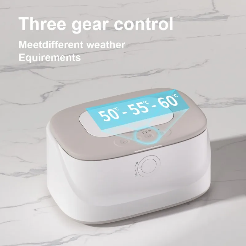 Baby Wipe Warmer with Night Light 3 Temperature Control Wipe Warmer and Baby Wet Wipes Dispenser Large Capacity Wipes Warmer