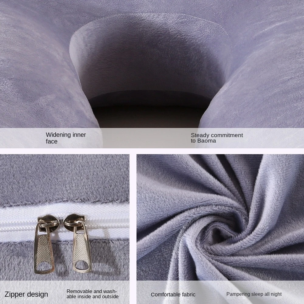 Pregnancy Pillow U Shaped Maternity Pillow with Removable Velvet Cover Full Body Pillow Support for Back HIPS Legs Belly