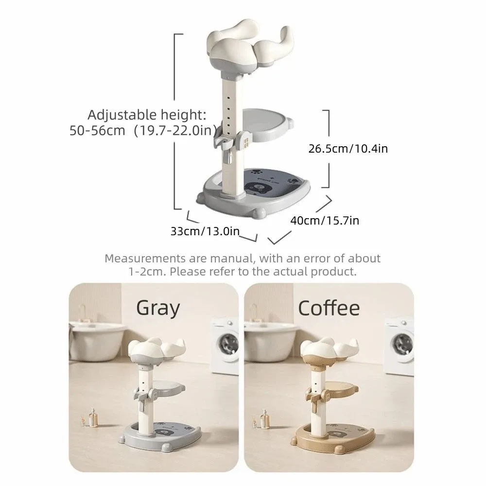 Non-Slip Baby Bath Stand Anti-Tip Free-Standing Baby Standing Shower Stand Safe Multifunctional Infant Bath Support