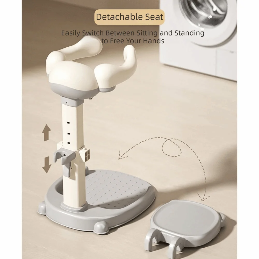 Non-Slip Baby Bath Stand Anti-Tip Free-Standing Baby Standing Shower Stand Safe Multifunctional Infant Bath Support
