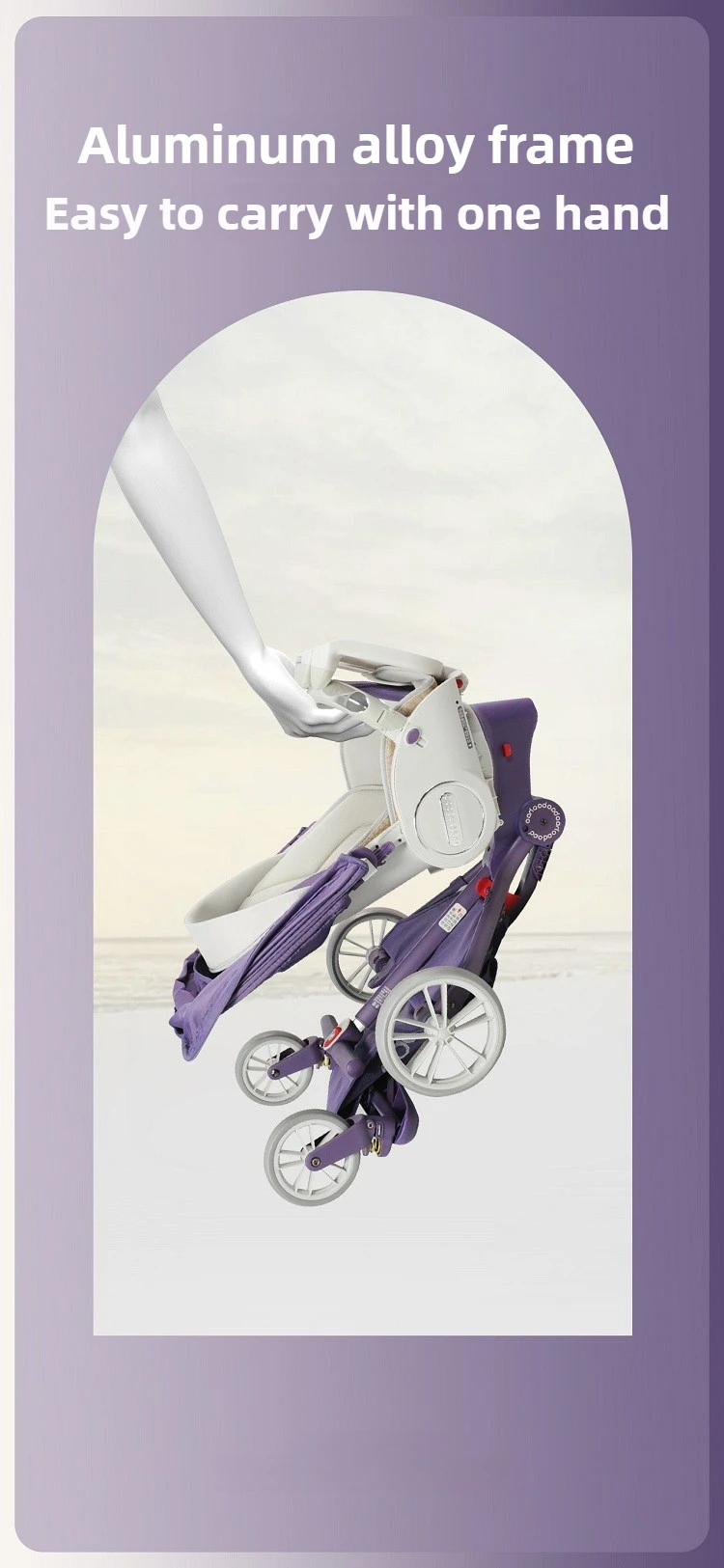 2025 New Baby Stroller A High-view, Lightweight Stroller That Can Be Sat on, Reclined, Pushed in Both Directions, and Folded.