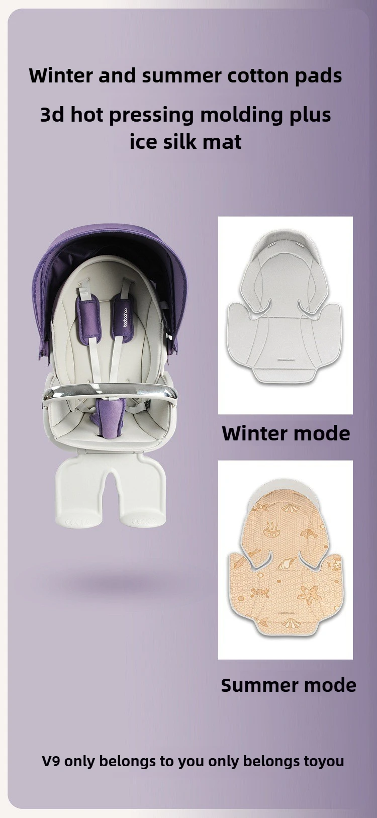 2025 New Baby Stroller A High-view, Lightweight Stroller That Can Be Sat on, Reclined, Pushed in Both Directions, and Folded.