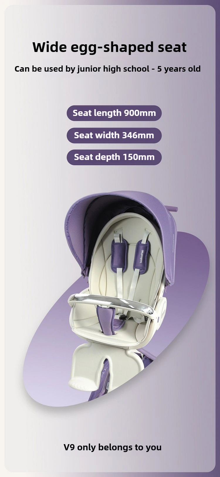 2025 New Baby Stroller A High-view, Lightweight Stroller That Can Be Sat on, Reclined, Pushed in Both Directions, and Folded.
