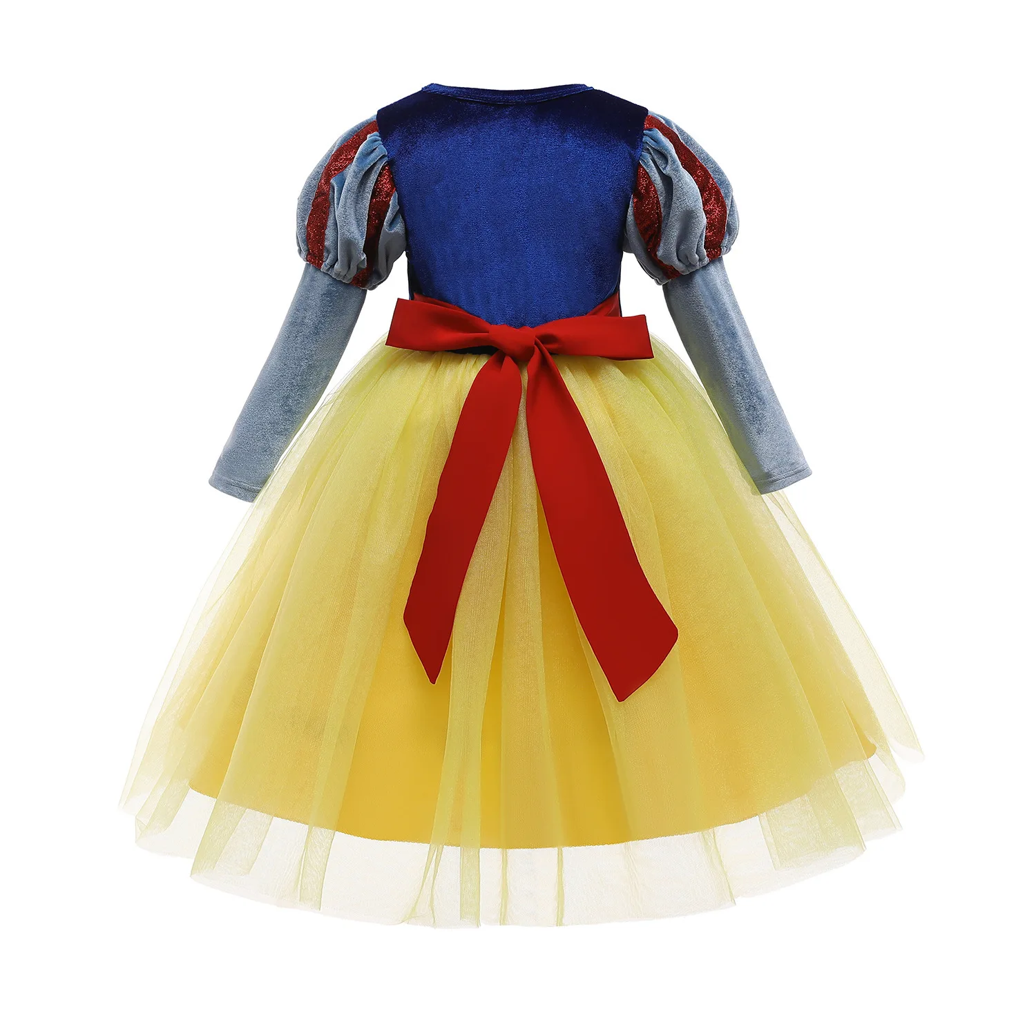 2026 Classic Fairy Tale Snow White Baby Dress Halloween Holiday Carnival Birthday Party Long Sleeves Clothing + Accessories Set