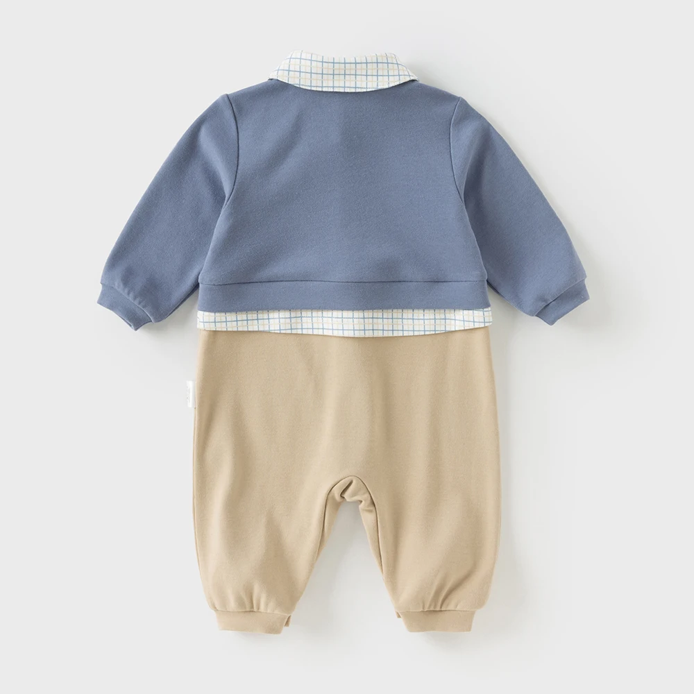Dave Bella Baby Jumpsuit Boys Autumn Spring Romper Gentle Long Sleeve Cotton 3-24 Monthes Newborn Creeper DB3252999