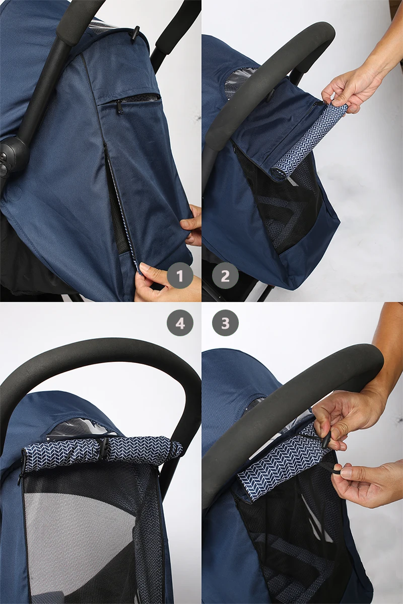 175° 2pcs/Set Sunshade&Cushion Thickening Breathable Canopy UPF50+ Cotton Mattress Yoyo/Yoyo2/Yoya Stroller Replacement Parts