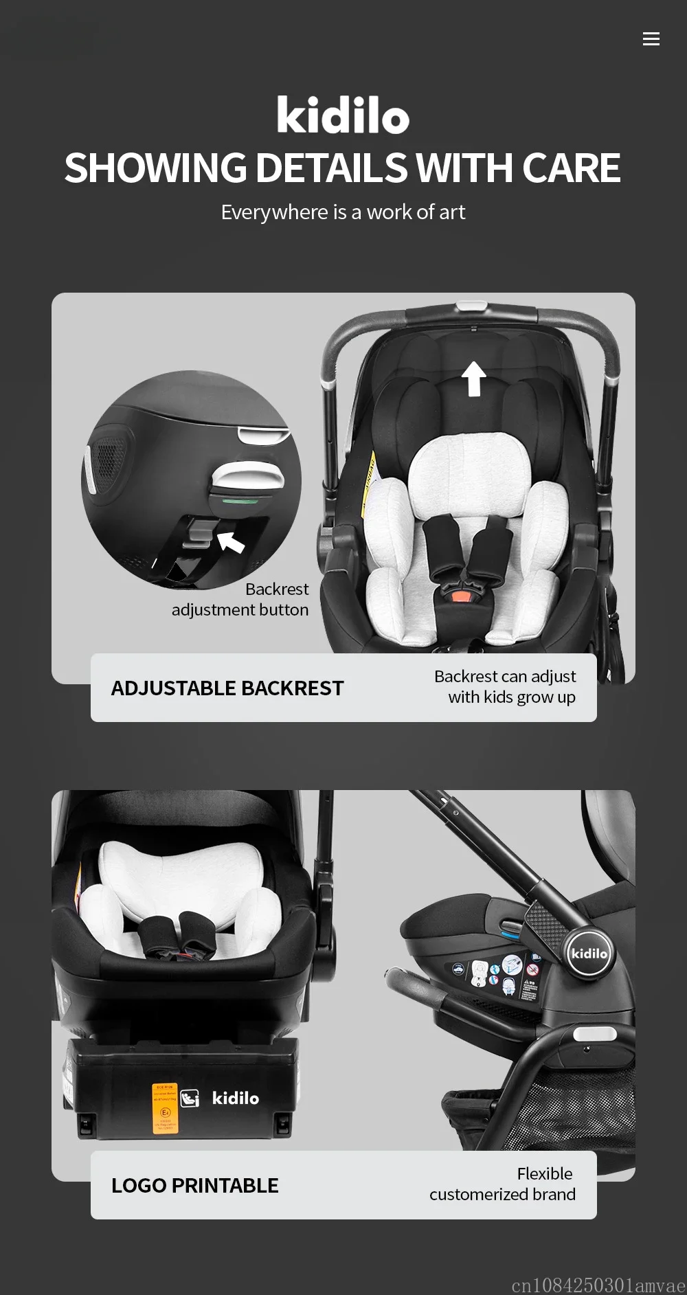 NEW Baby Stroller 3in1 Newborn Portable Child Car Seat Luxury Baby Stroller multifunctionalBaby Carriage two-way EU stock