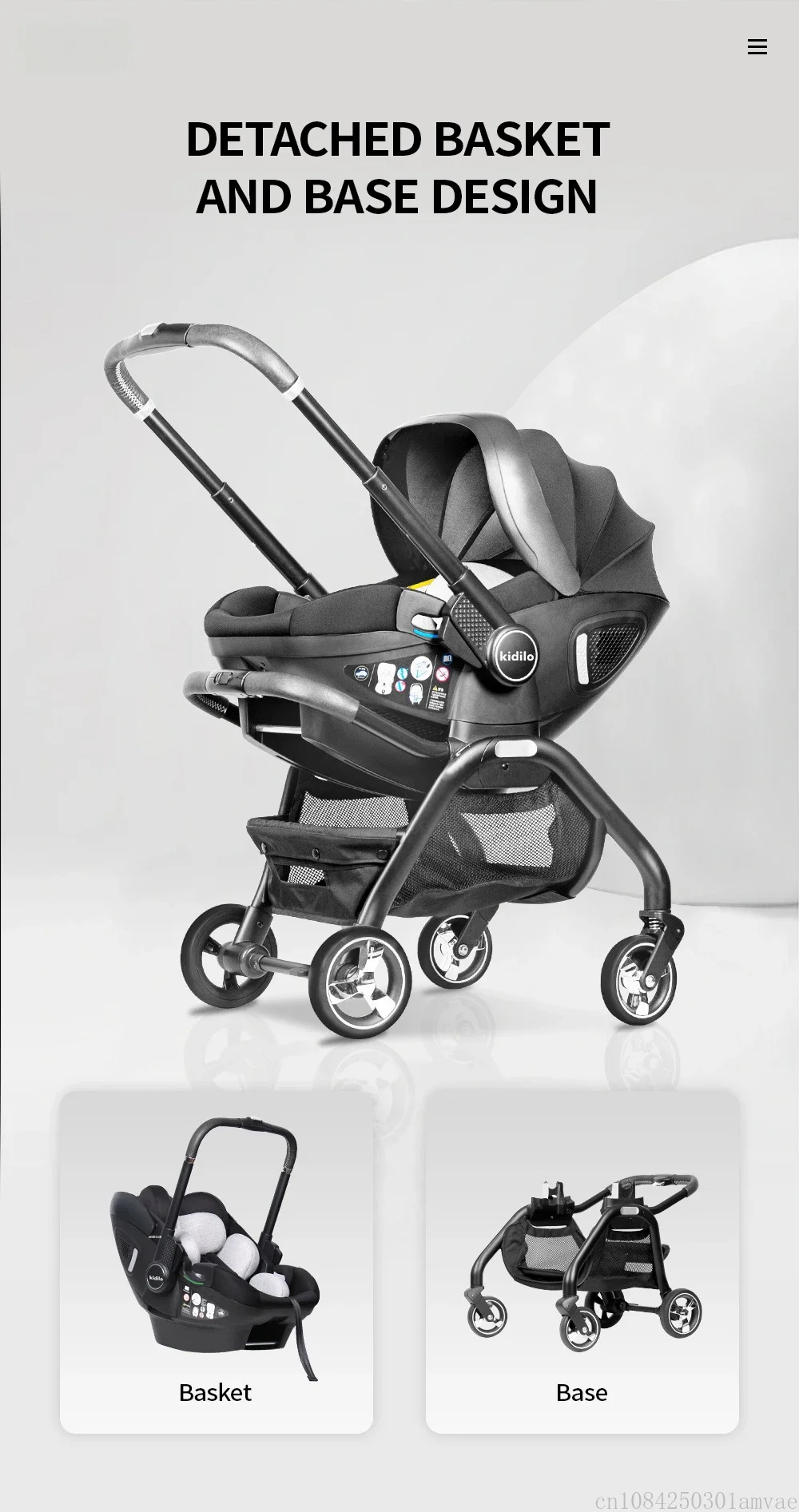 NEW Baby Stroller 3in1 Newborn Portable Child Car Seat Luxury Baby Stroller multifunctionalBaby Carriage two-way EU stock
