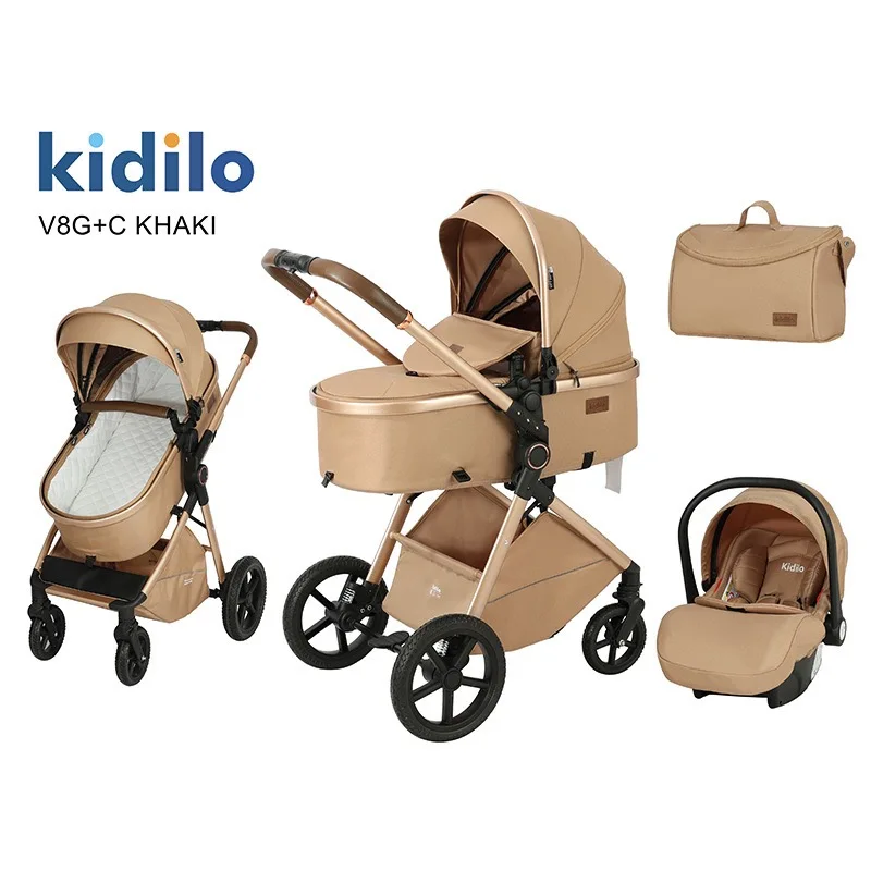 2026 Newest Baby Stroller 3 in 1 With Best Travel System ,high view lightweight stroller for 0-36 months,limit free send mamabag