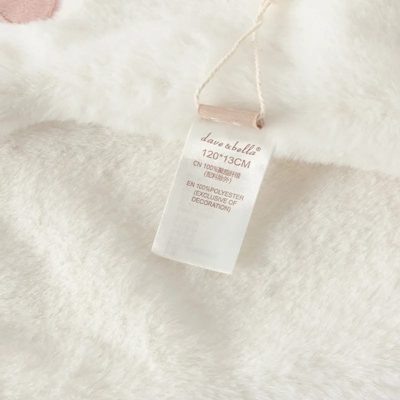 Dave Bella Girls Scarf Winter Autumn Baby Soft Plush Scarves Cute Claws Neck Collar Kid Elegant Neckerchief Warm Stuff DB4243869