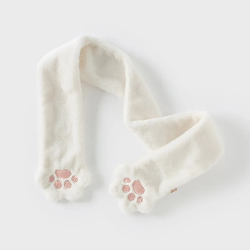 Dave Bella Girls Scarf Winter Autumn Baby Soft Plush Scarves Cute Claws Neck Collar Kid Elegant Neckerchief Warm Stuff DB4243869