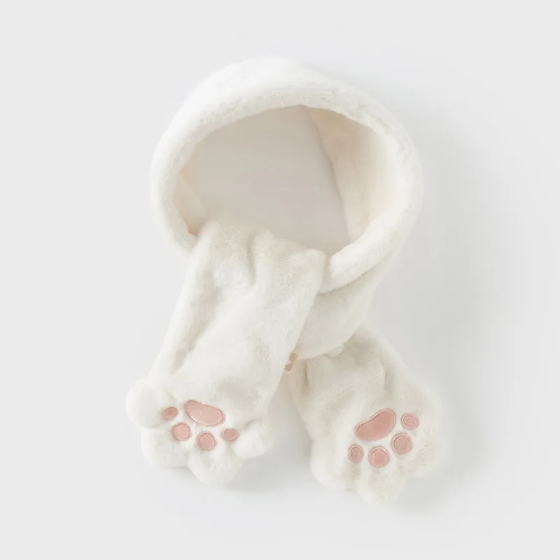 Dave Bella Girls Scarf Winter Autumn Baby Soft Plush Scarves Cute Claws Neck Collar Kid Elegant Neckerchief Warm Stuff DB4243869