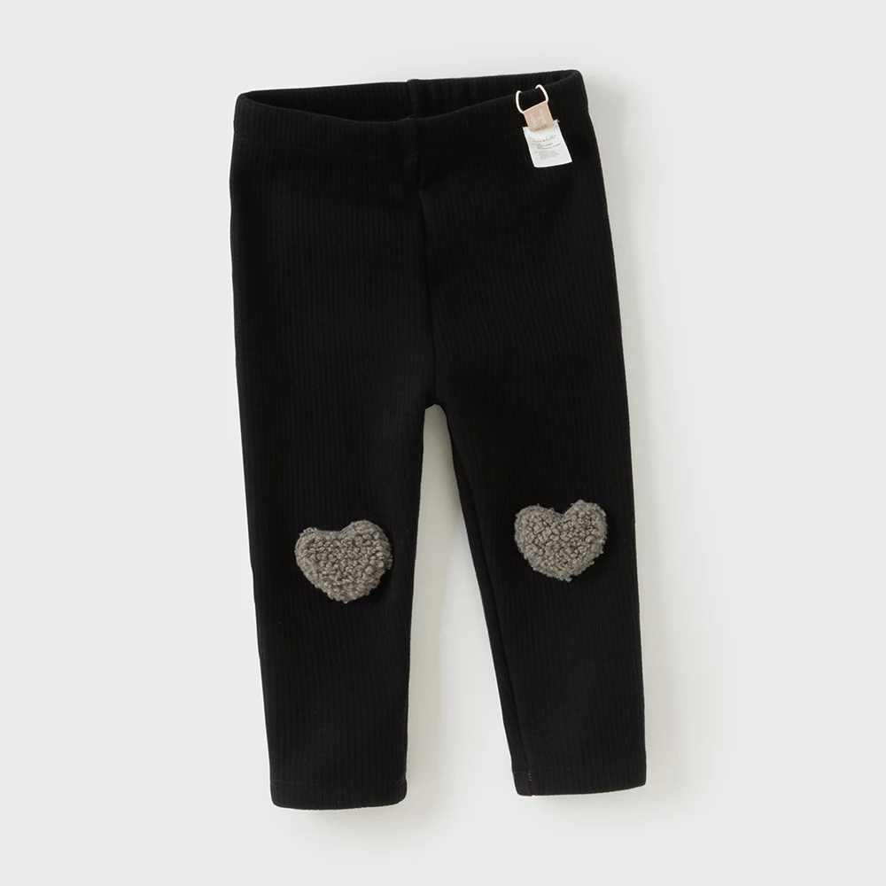 Dave Bella Baby Girls Leggings Winter Children Fashion Warm Trousers Love Pattern Elastic Pants Outdoor Girl Clothing DB4254128