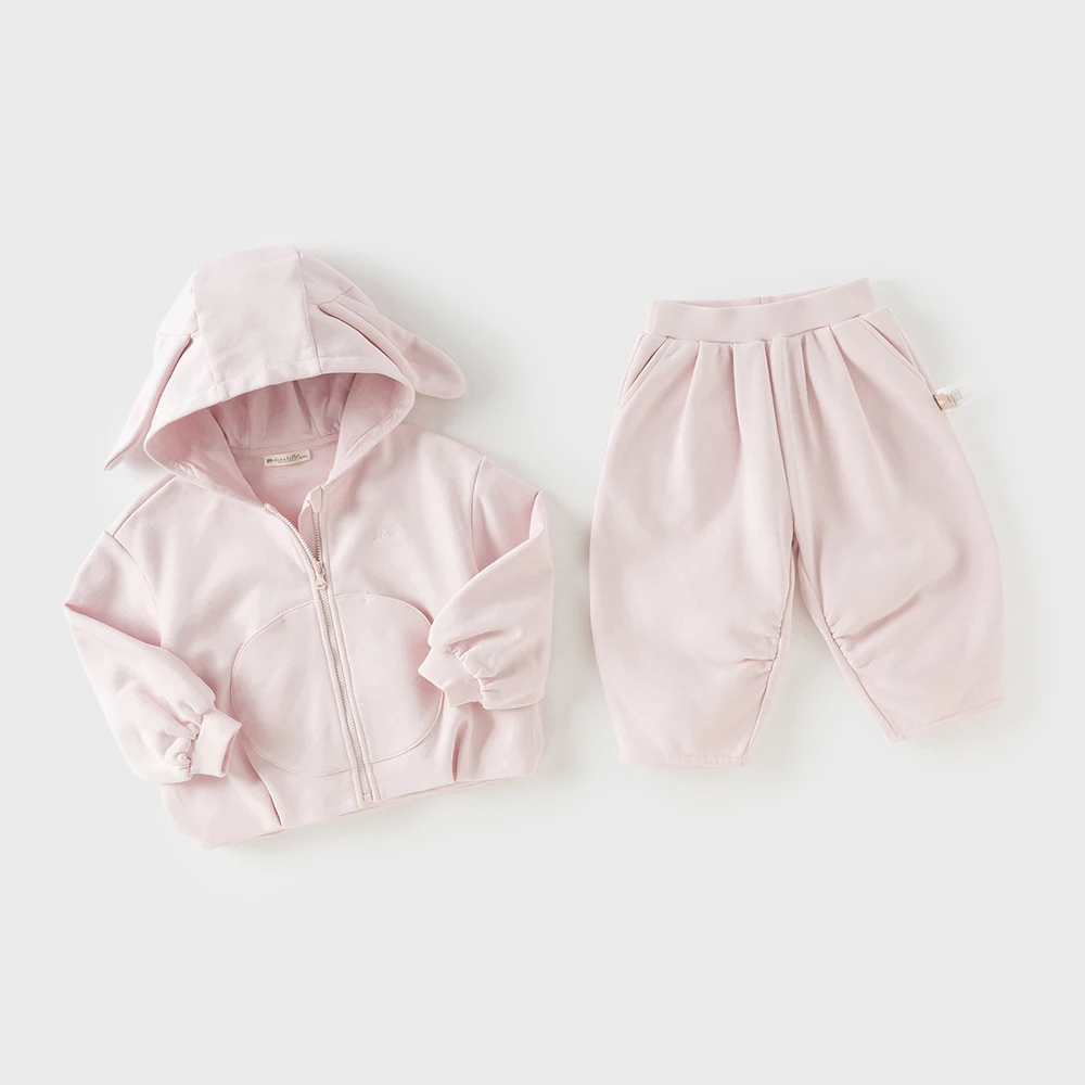 Dave Bella Girls Coat Trousers Suits Spring Autumn Top+Pant Two-piece Set Kids Casual Cute Outerwear Children Clothing DB1261022