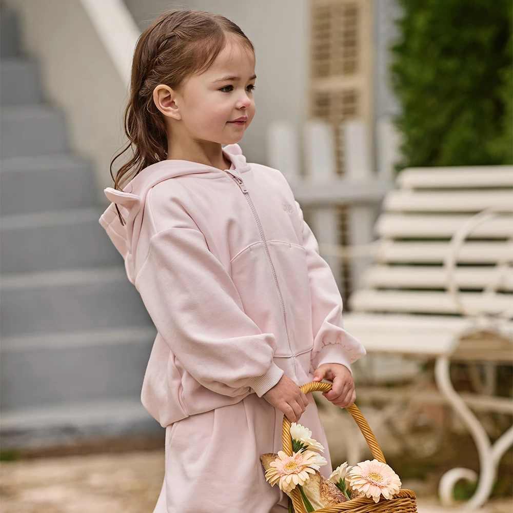 Dave Bella Girls Coat Trousers Suits Spring Autumn Top+Pant Two-piece Set Kids Casual Cute Outerwear Children Clothing DB1261022