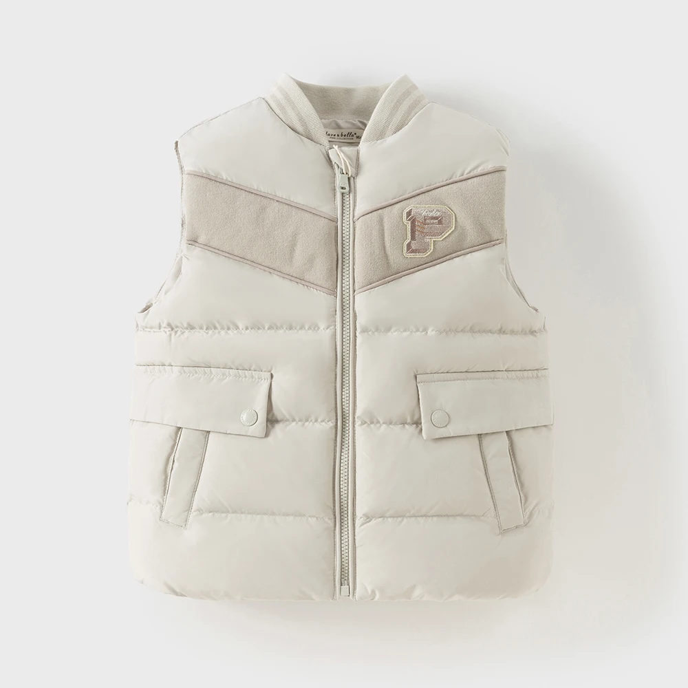 Dave Bella Boys Down Parka Vest Jacket Children Winter Warm Down Coats Waterproof Outwear Outdoor Clothes DB4253673