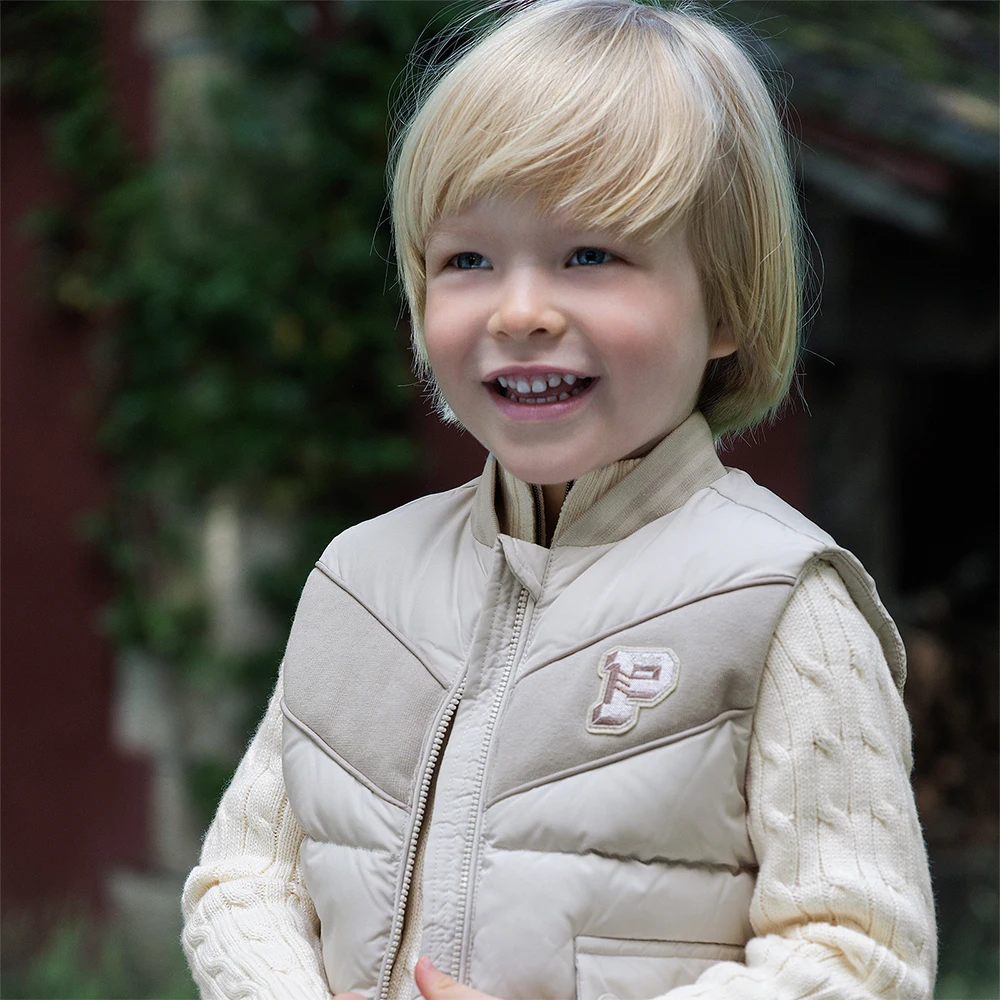 Dave Bella Boys Down Parka Vest Jacket Children Winter Warm Down Coats Waterproof Outwear Outdoor Clothes DB4253673