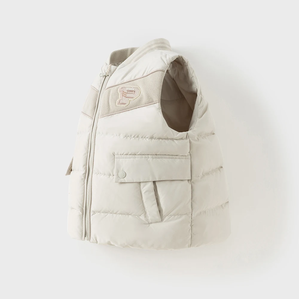 Dave Bella Boys Down Parka Vest Jacket Children Winter Warm Down Coats Waterproof Outwear Outdoor Clothes DB4253673