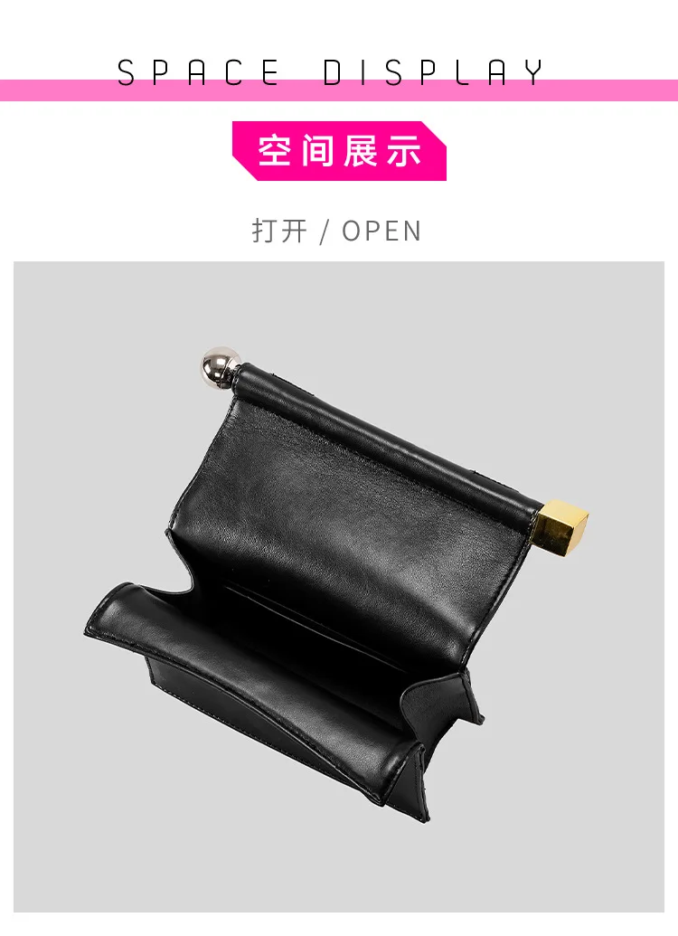 Fashion Roll Edge Foldable Clutch Bag 2026 New Large Metallic Silver Evening Party Ladies Shoulder Handbag