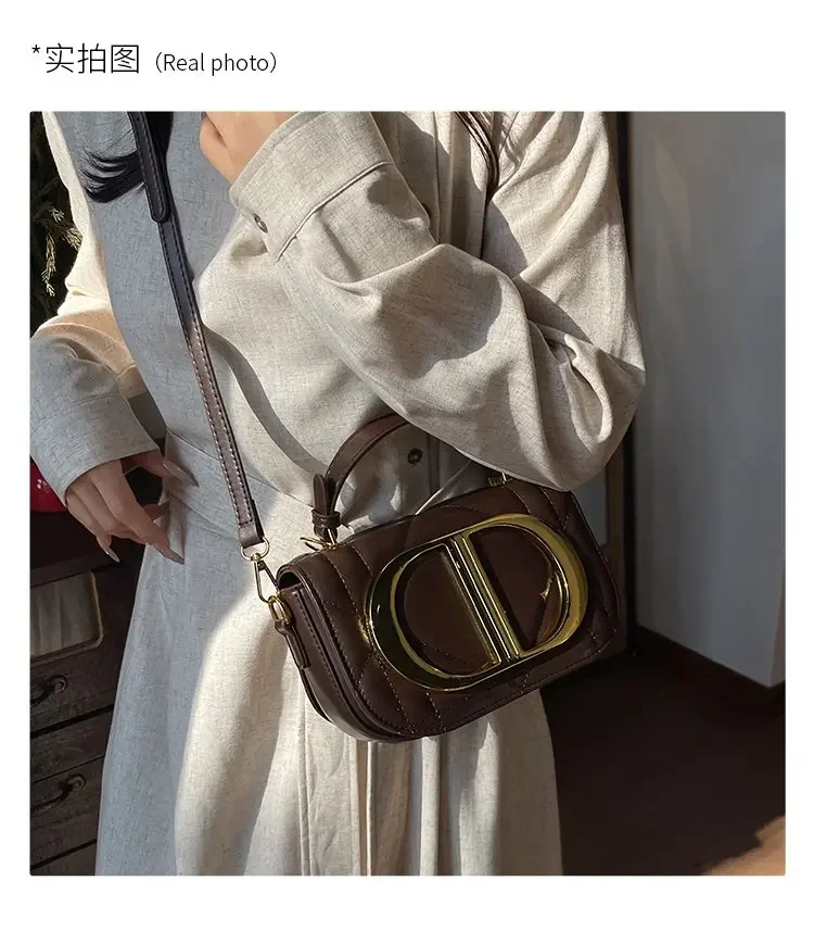 Sophisticated Diaper Bag Women's Leather Crossbody Bag Luxury Vintage Tote Minimalist Designer Large Capacity Elegant