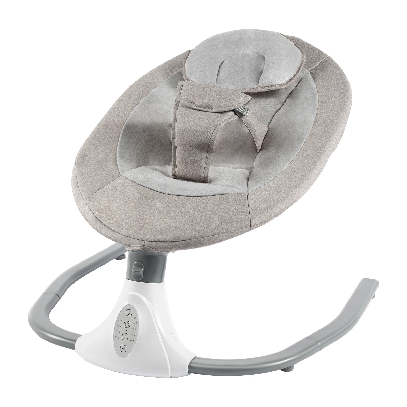  Baby Swing Chair w/ Built-in Music, Electric Baby Rocker, Lightweight Infant Rocker Seat for 0-18 Months