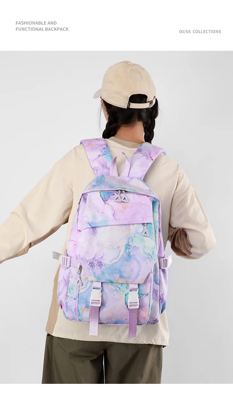Spy×Family Anya Forger Anime Print Student Backpack Lunch Bag Pencil Case Set for Girls School Daypack