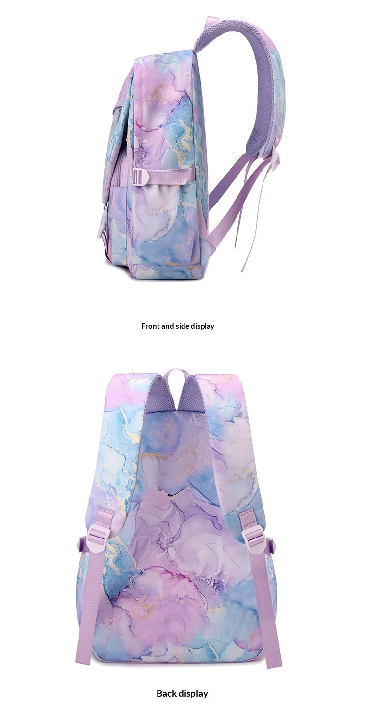 Spy×Family Anya Forger Anime Print Student Backpack Lunch Bag Pencil Case Set for Girls School Daypack