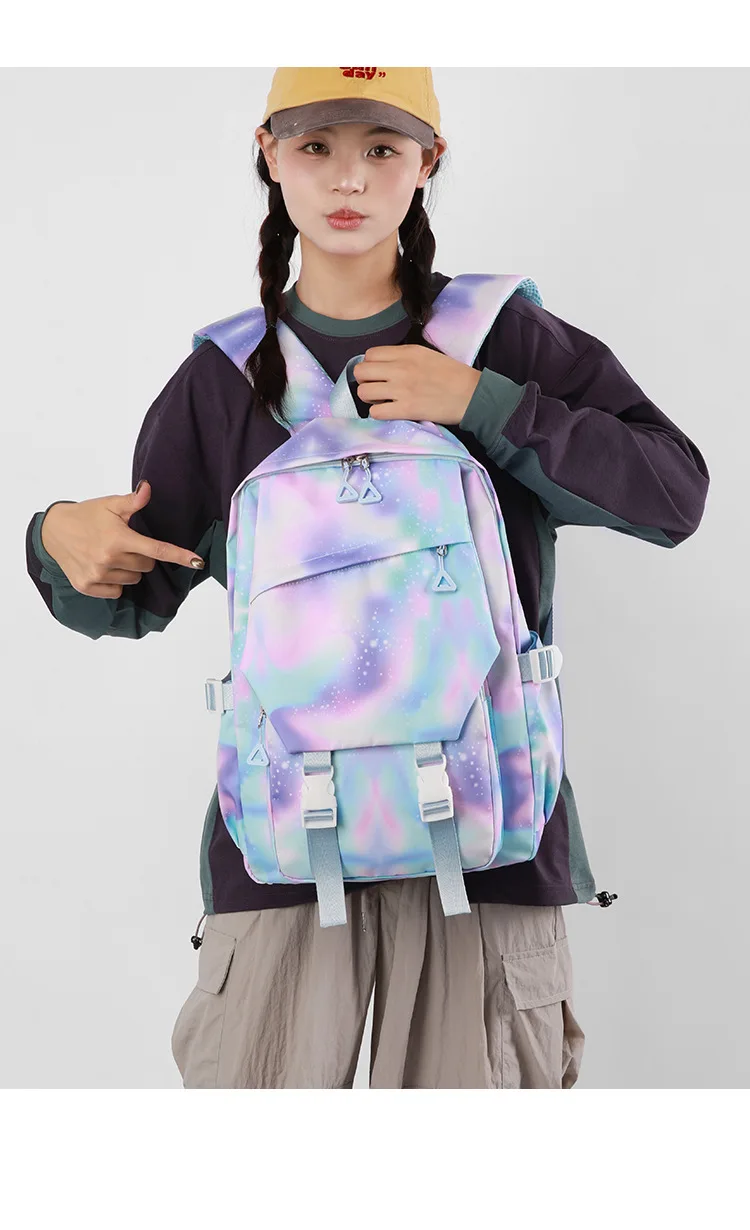 Spy×Family Anya Forger Anime Print Student Backpack Lunch Bag Pencil Case Set for Girls School Daypack